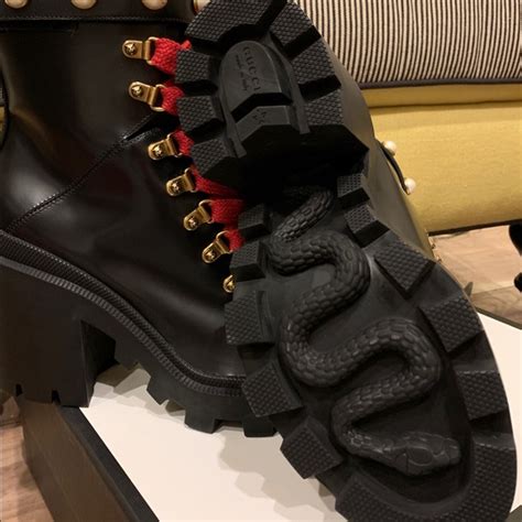 bee gucci boots|gucci boots snake bottom.